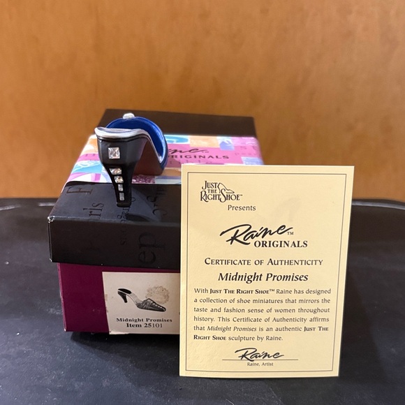 Just The Right Shoe Midnight Promises Heels - Black and Blue - Picture 3 of 5